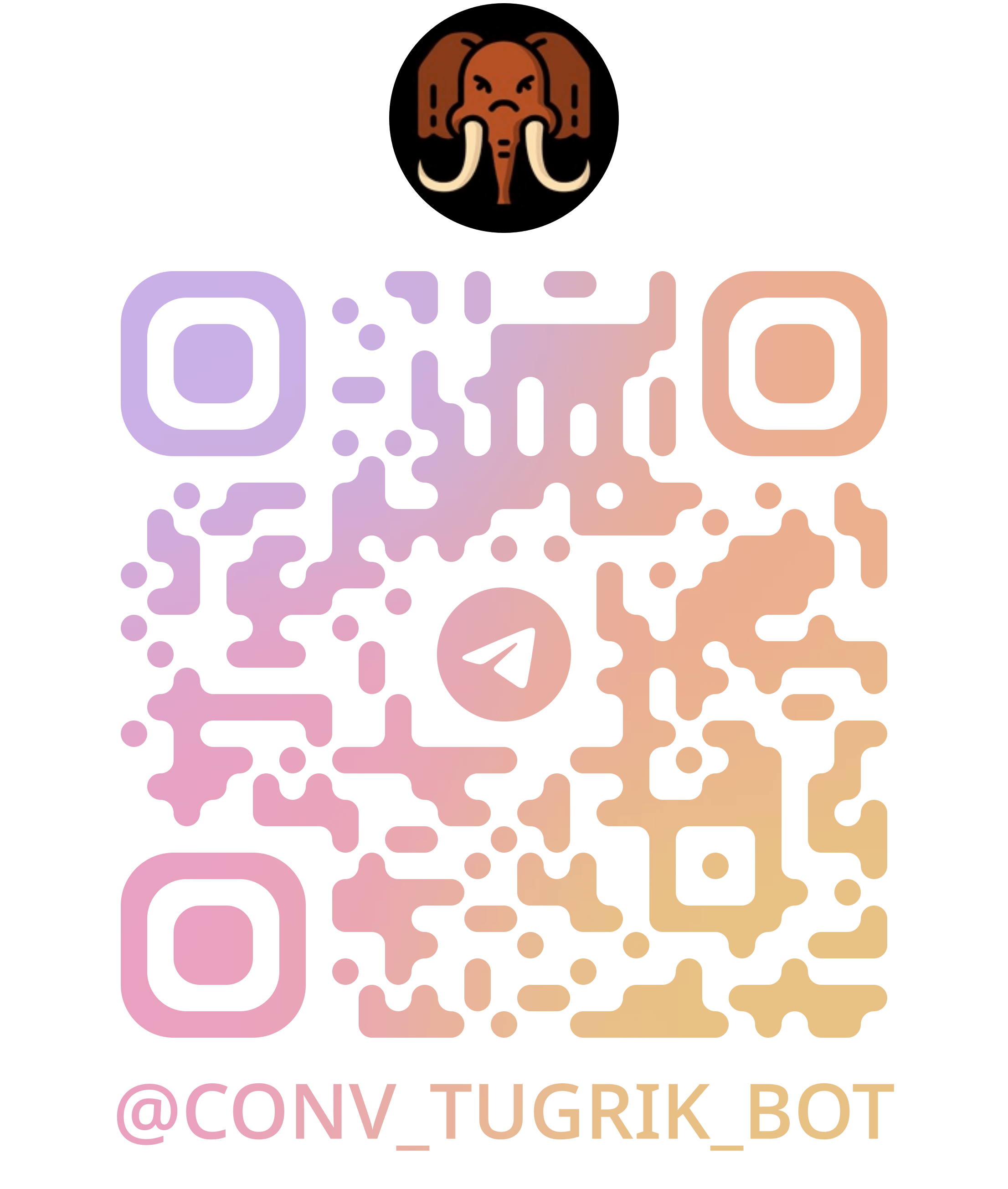 Telegram Bot @conv_tugrik_bot